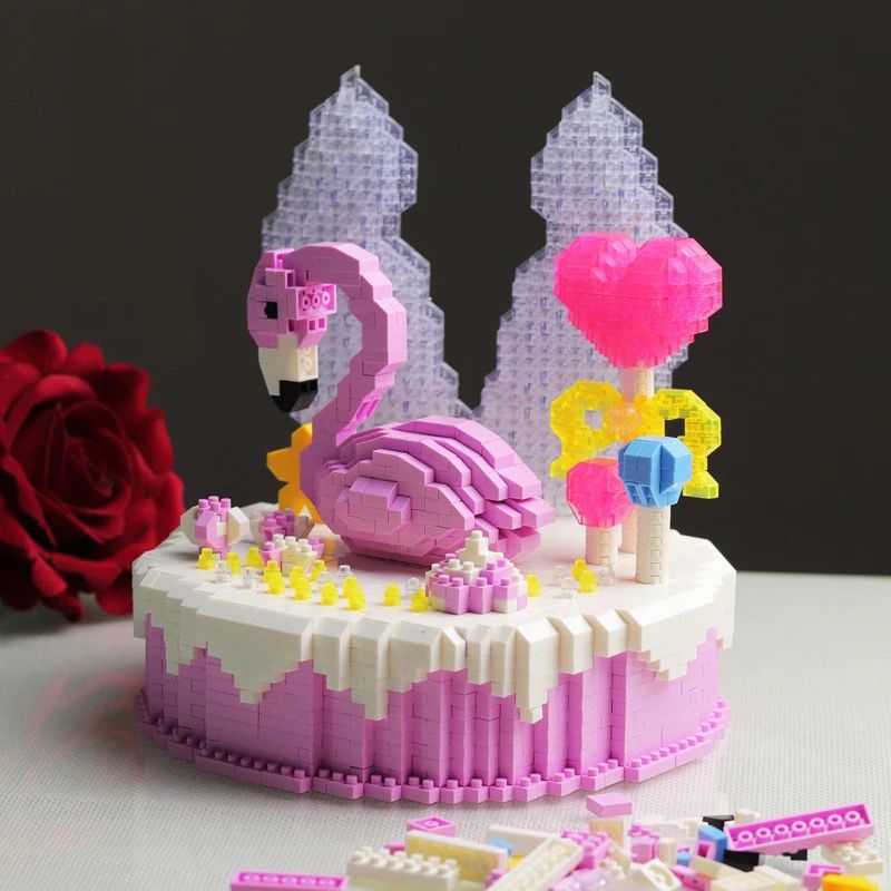 Flamingo-Kuchen | Bausteine