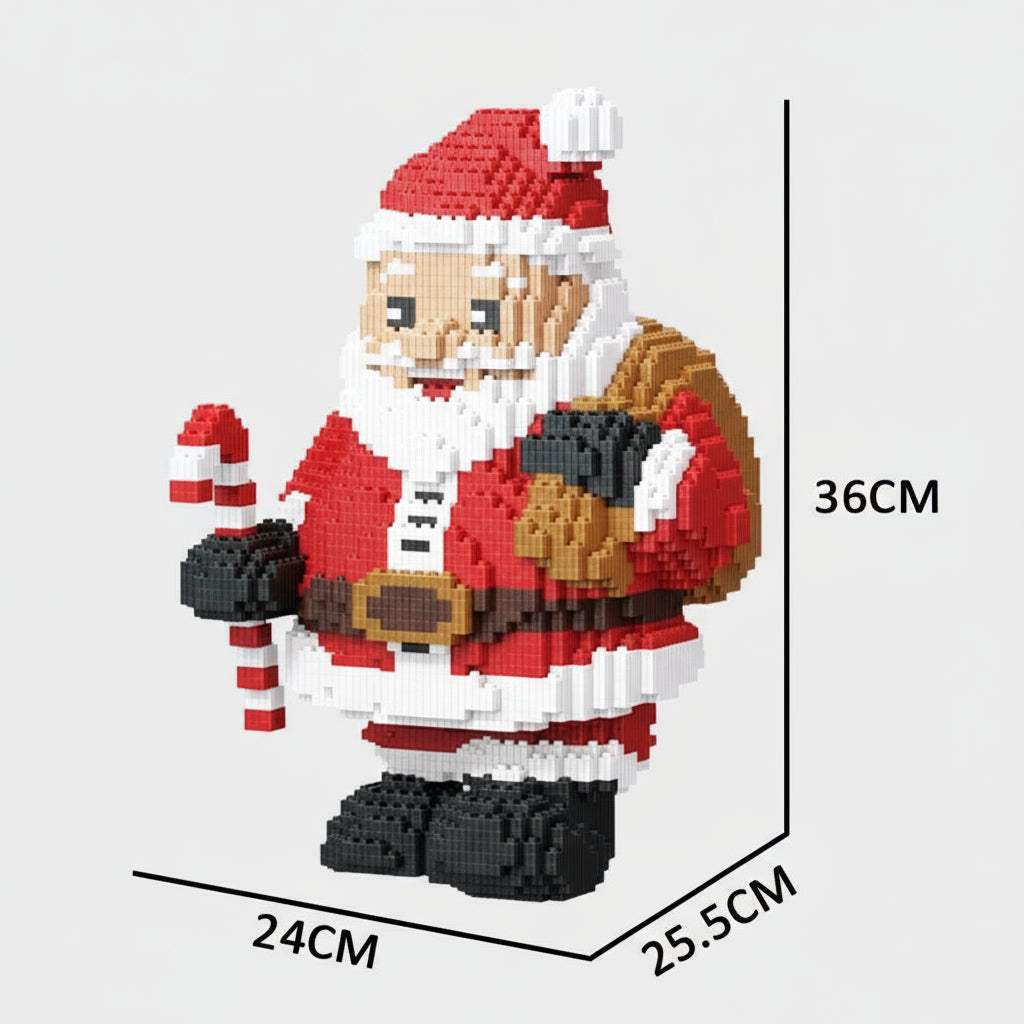 Weihnachtsmann mit Säuregabel  | Bausteine