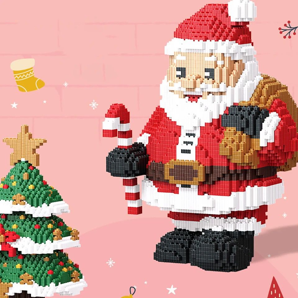 Weihnachtsmann mit Säuregabel  | Bausteine