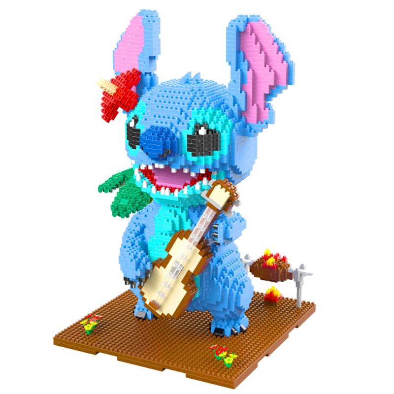 Blaues Wesen mit Gitarre | Bausteine