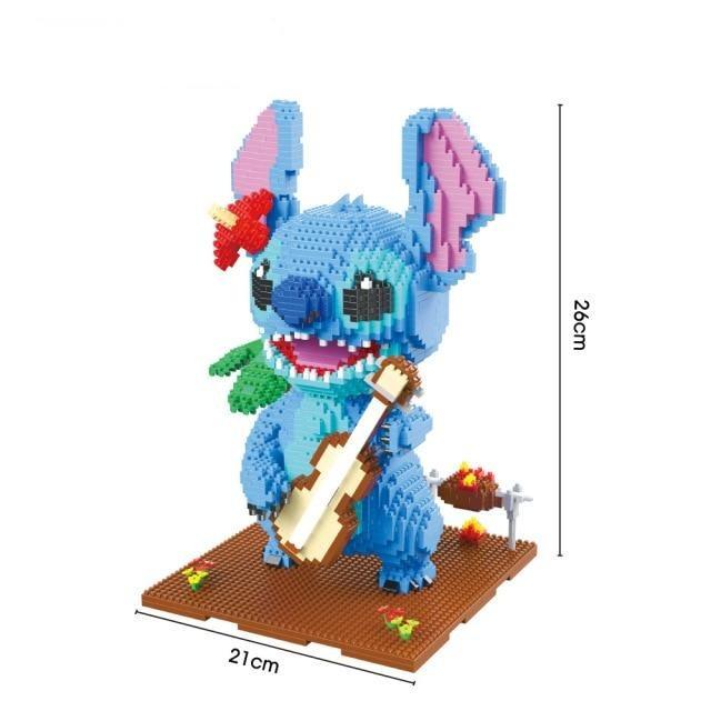 Blaues Wesen mit Gitarre | Bausteine