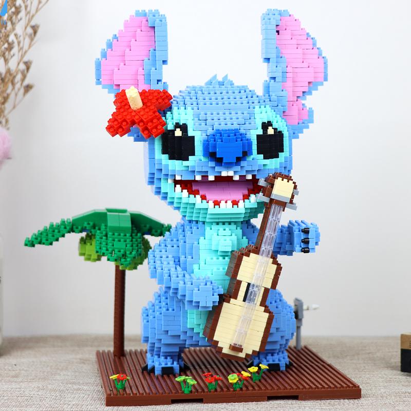 Blaues Wesen mit Gitarre | Bausteine