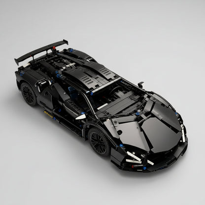 Schwarzer Supersportwagen | Bausteine
