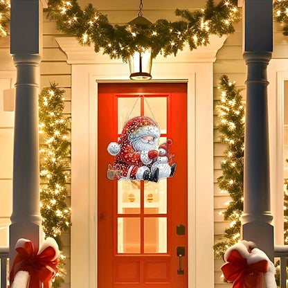 Dekoanhänger | Weihnachtsmann | Diamond Painting