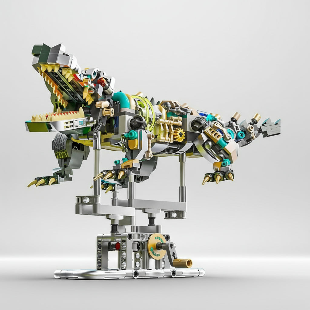 Bewegliches Krokodil | Bausteine
