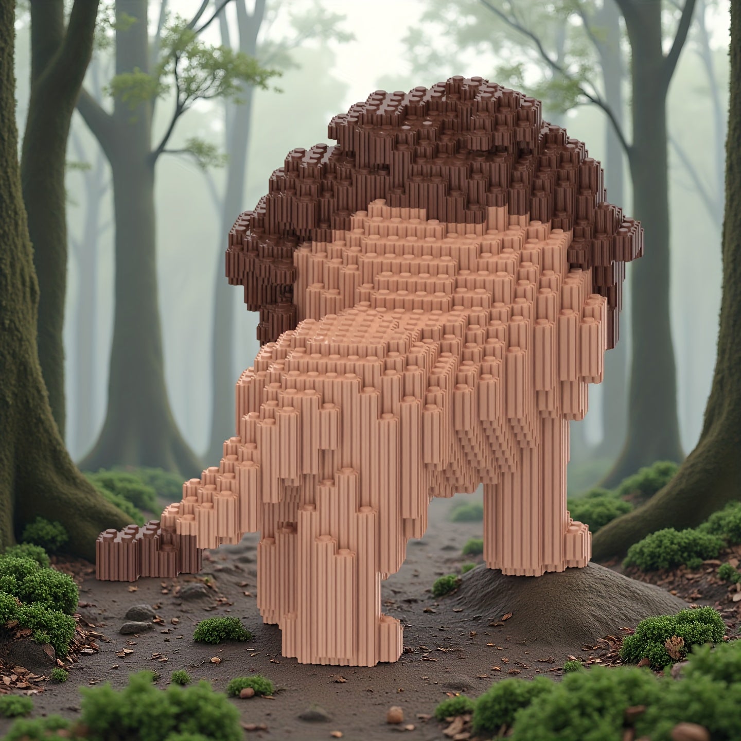 Brauner Löwe | Bausteine