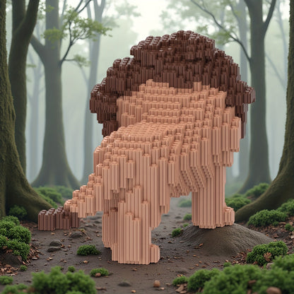 Brauner Löwe | Bausteine