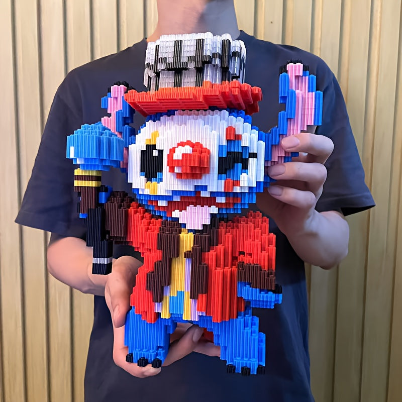 Blaues Wesen als Clown | Bausteine