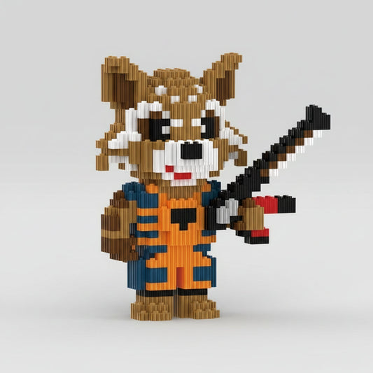 Waschbären mit Gitarre | Bausätze