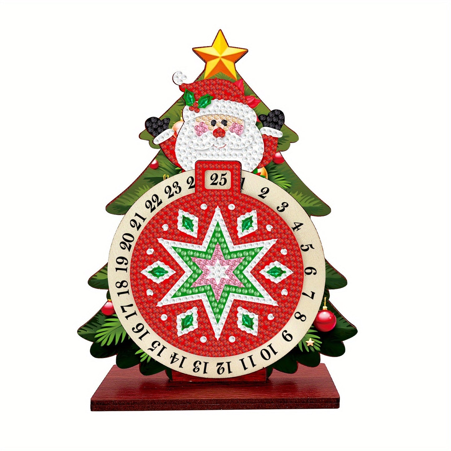 Weihnachtsmann im Weihnachtsbaum | Kalender | Diamond Painting