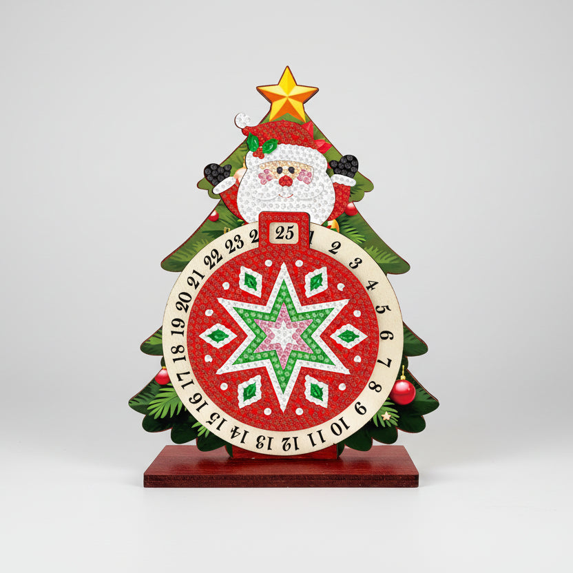 Weihnachtsmann im Weihnachtsbaum | Kalender | Diamond Painting
