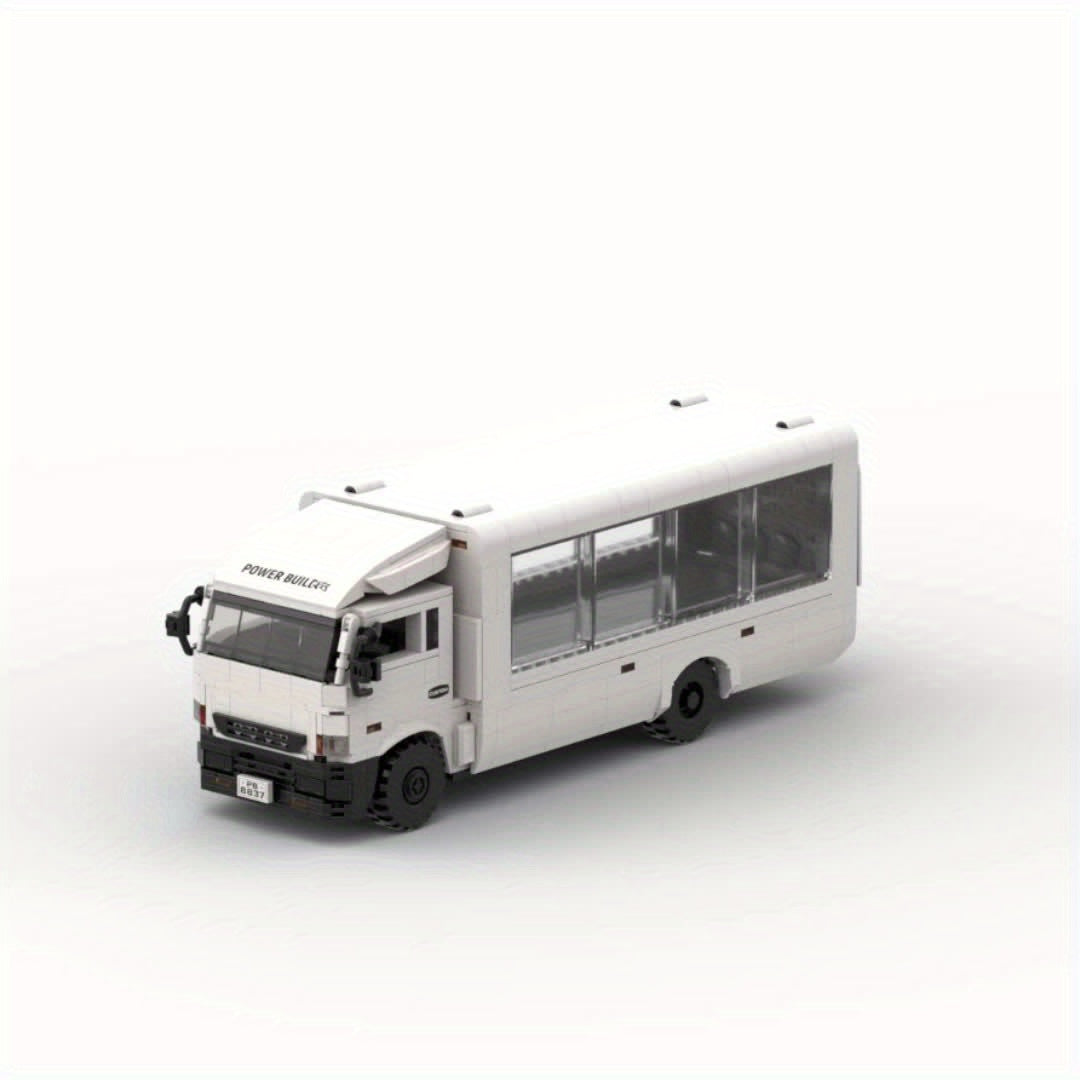 Weißer Container-LKW | Bausteine