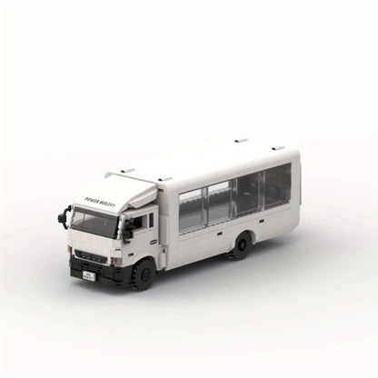 Weißer Container-LKW | Bausteine