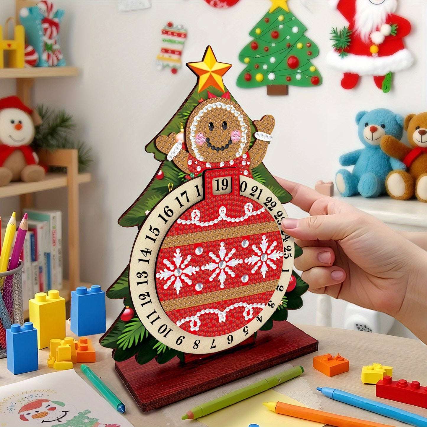 Keks im Weihnachtsbaum | Kalender | Diamond Painting