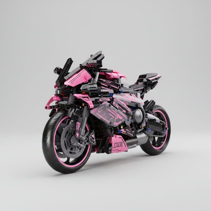 Rosa Motorrad | Bausteine