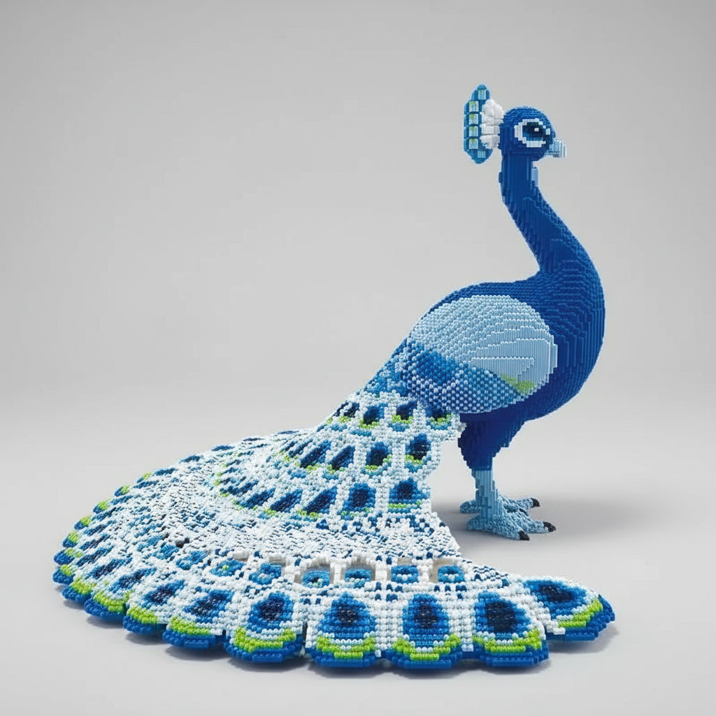 MEGA Prächtiger Pfau | Bausteine