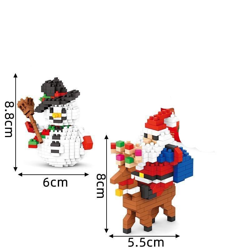 Mini-Weihnachtsmann und Schneemann - Morgen zu Hause