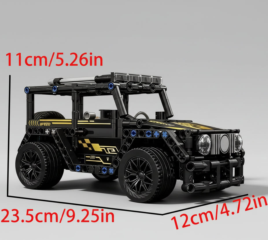 Schwarzer Offroad-Wagen | Bausteine