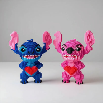 Rosa Wesen mit Herz  | Bausteine