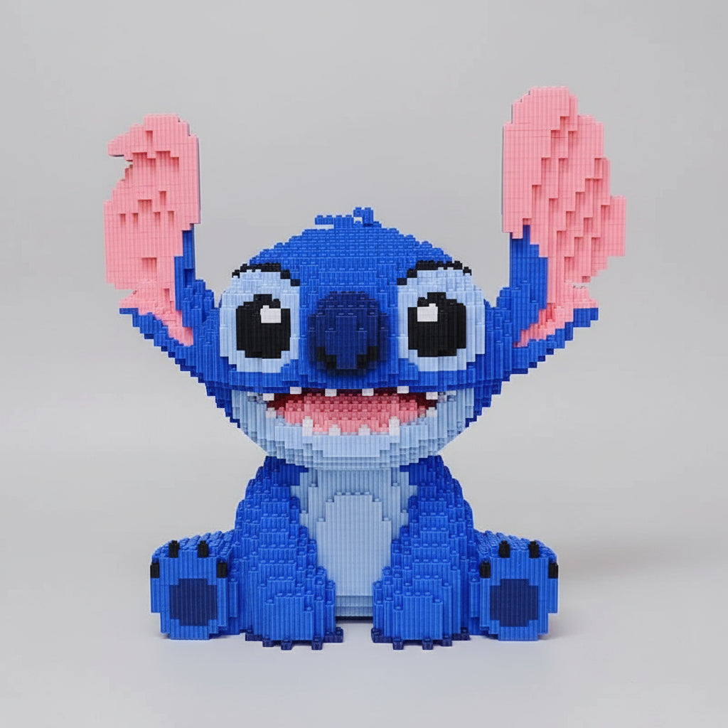 Sitzendes Blaues Wesen | Bausteine