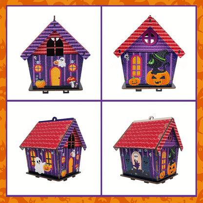 Halloween-Häuschen | Anhänger | Diamond Painting