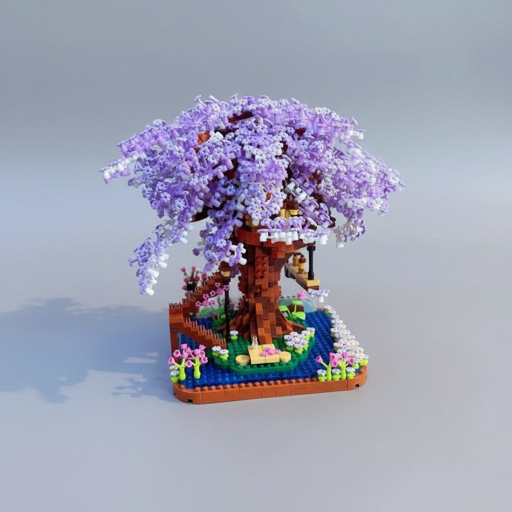 Kleines lila Baumhaus | Bausteine