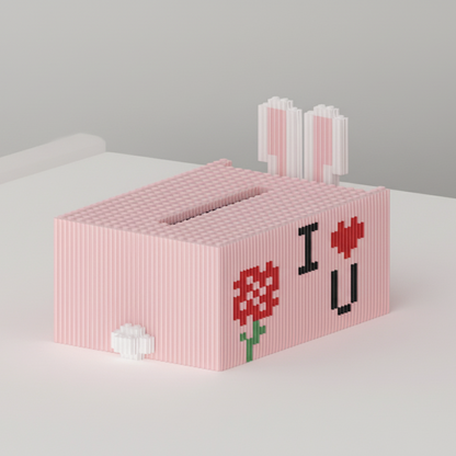 Hasen-Taschentuchbox | Bausteine