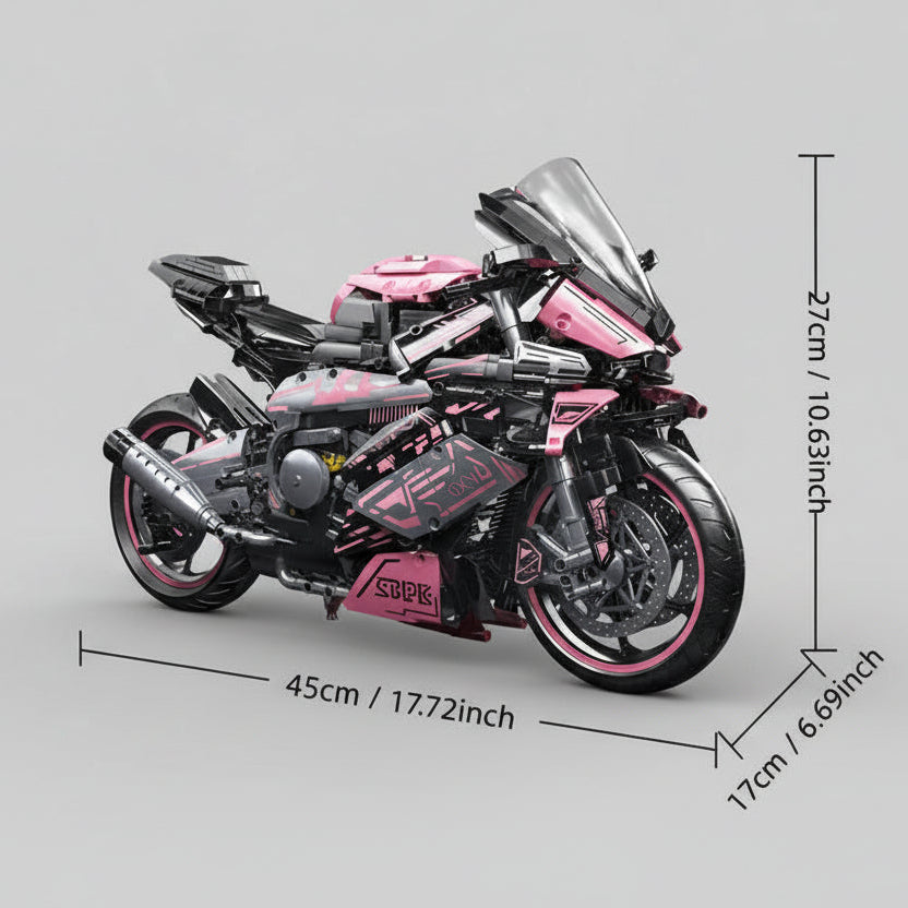 Rosa Motorrad | Bausteine
