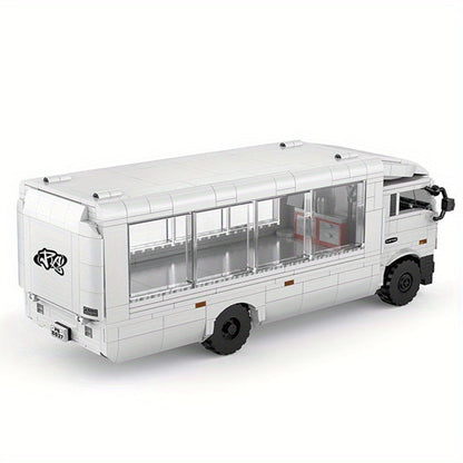 Weißer Container-LKW | Bausteine