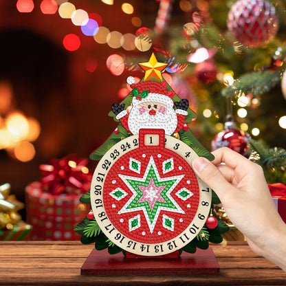 Weihnachtsmann im Weihnachtsbaum | Kalender | Diamond Painting