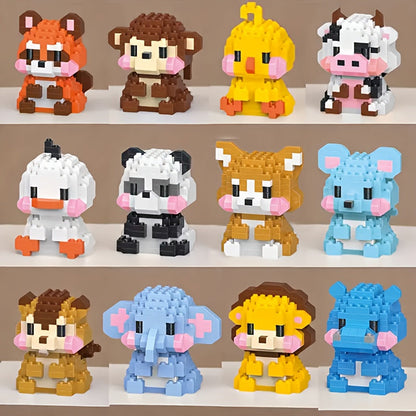 Mini Tiere – 12 Stück | Bausteine