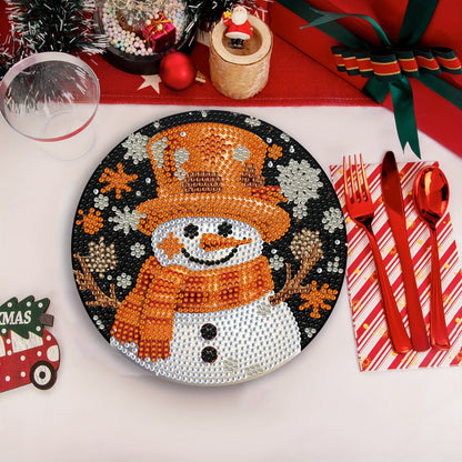 Schneemann Platzsets | 4 Stück | Diamond Painting