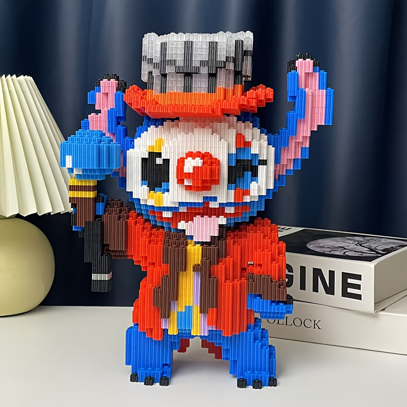 Blaues Wesen als Clown | Bausteine