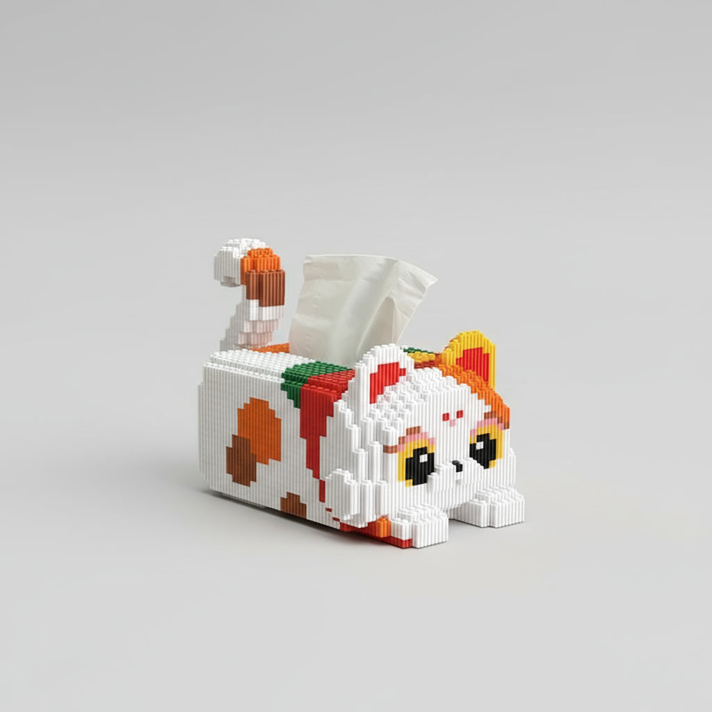 Katzen Taschentuchbox | Bausteine