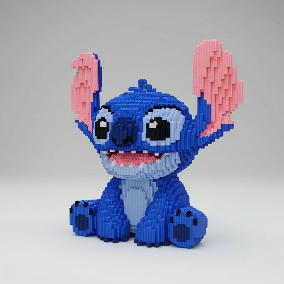 Sitzendes Blaues Wesen | Bausteine