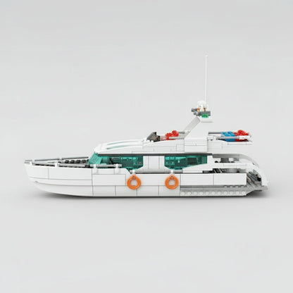 Weißes Delfin-Boot | Bausteine