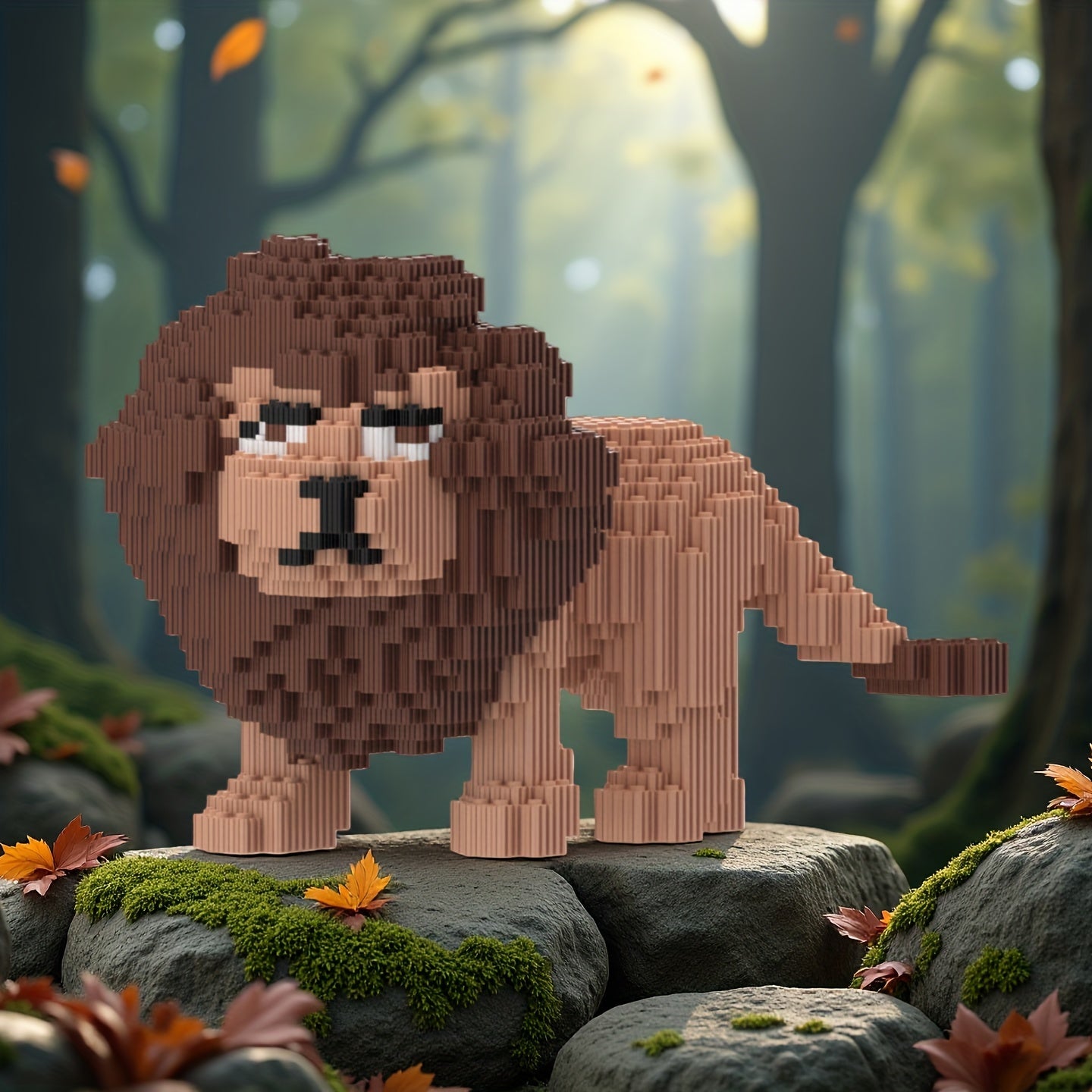 Brauner Löwe | Bausteine