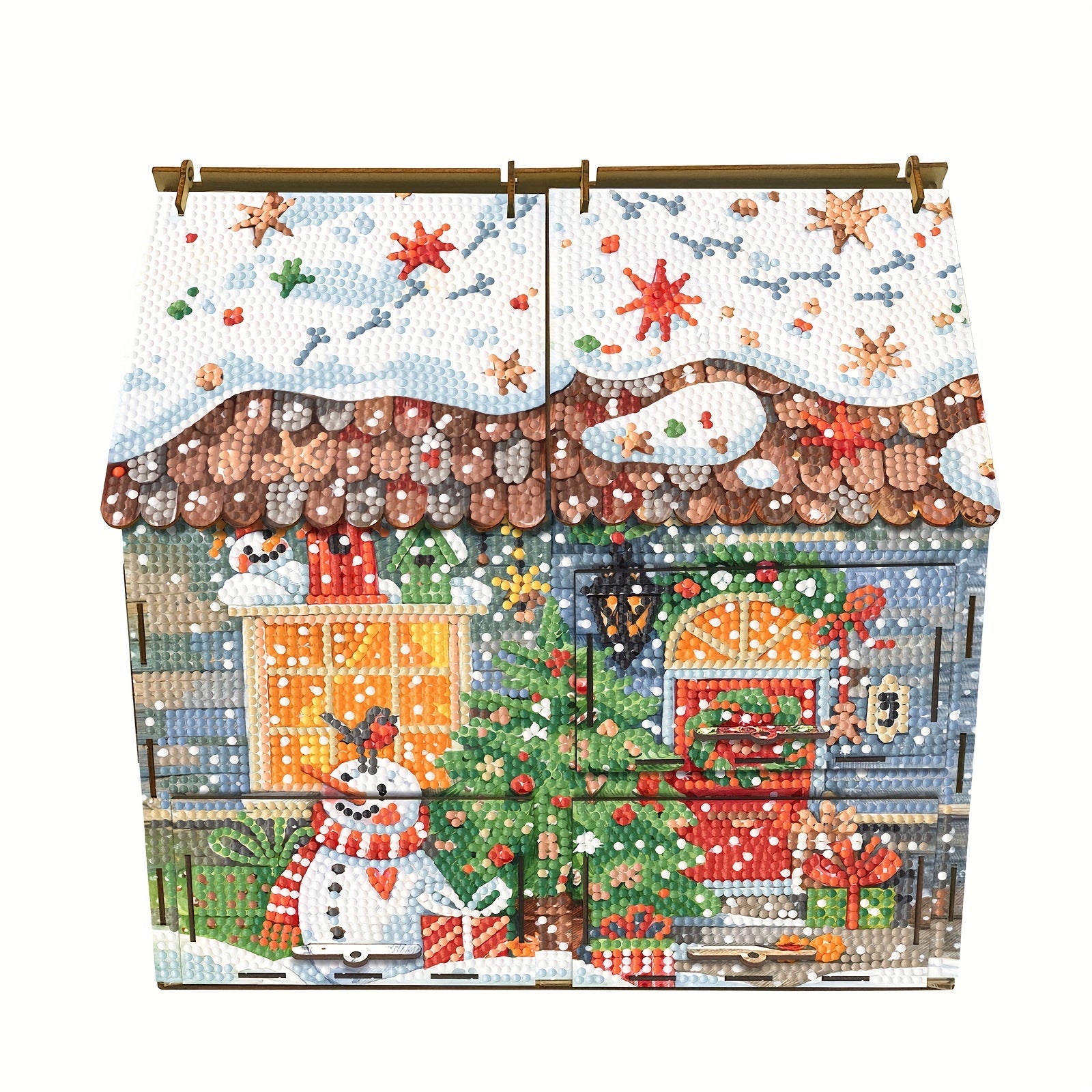 Haus mit Schubladen | Bausatz | Diamond Painting