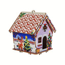 Weihnachtshäuschen | Anhänger für den Baum | Diamond Painting