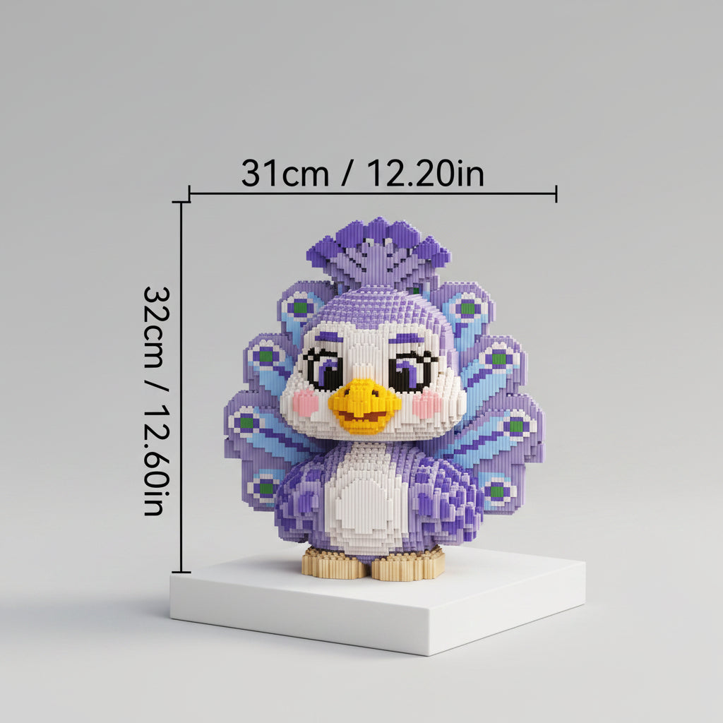 Violetter Pfau | Bausteine