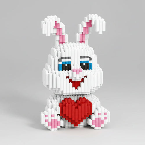 Süßes Kaninchen mit Herz | Bausteine