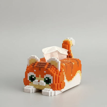 Katzen Taschentuchbox | Bausteine