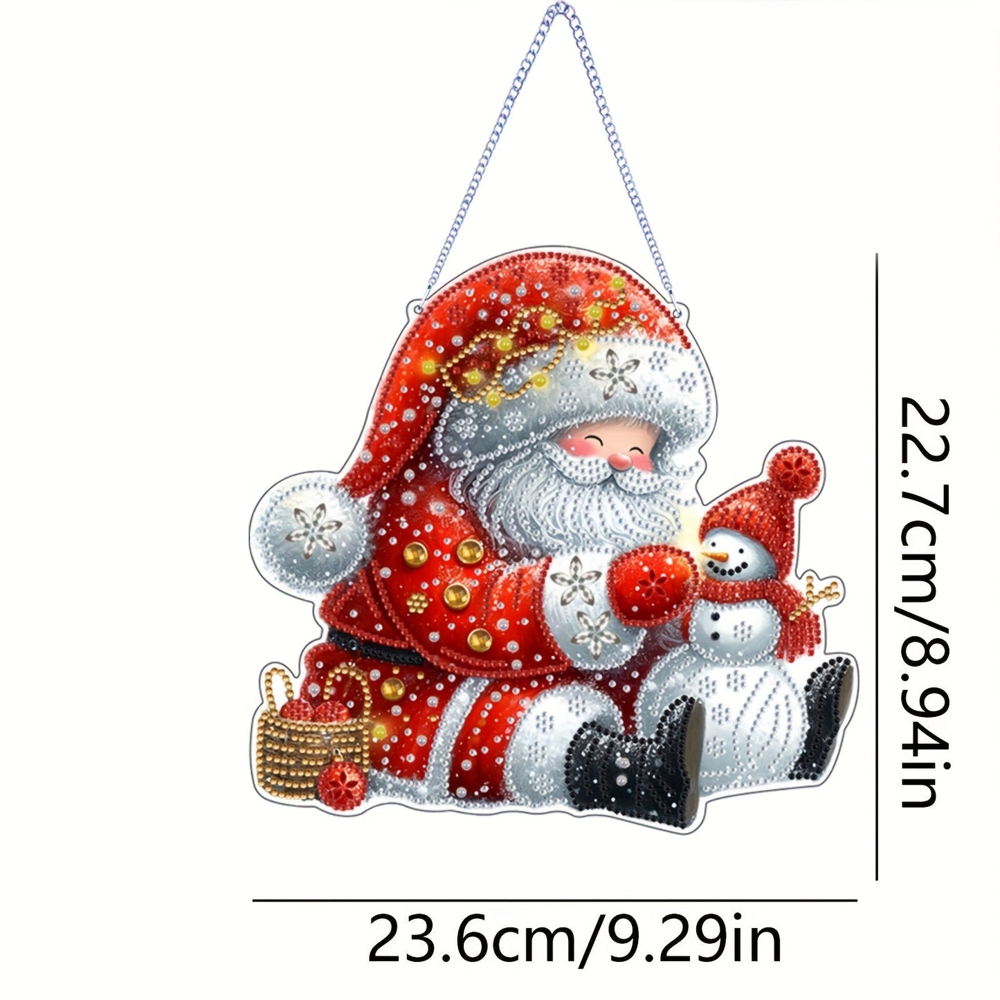 Dekoanhänger | Weihnachtsmann | Diamond Painting