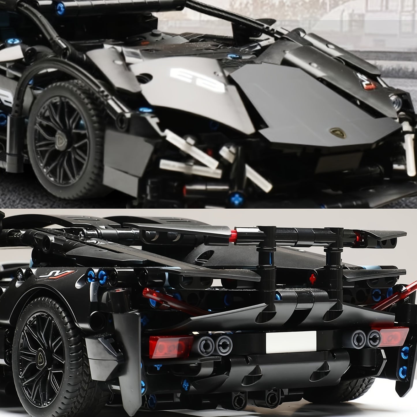 Schwarzer Supersportwagen | Bausteine