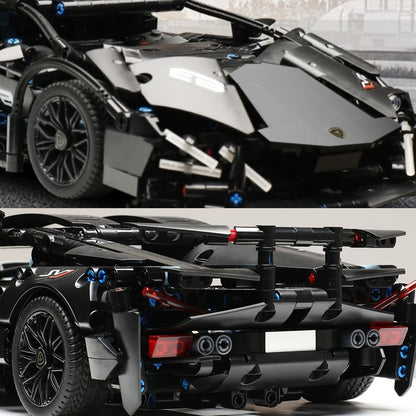 Schwarzer Supersportwagen | Bausteine