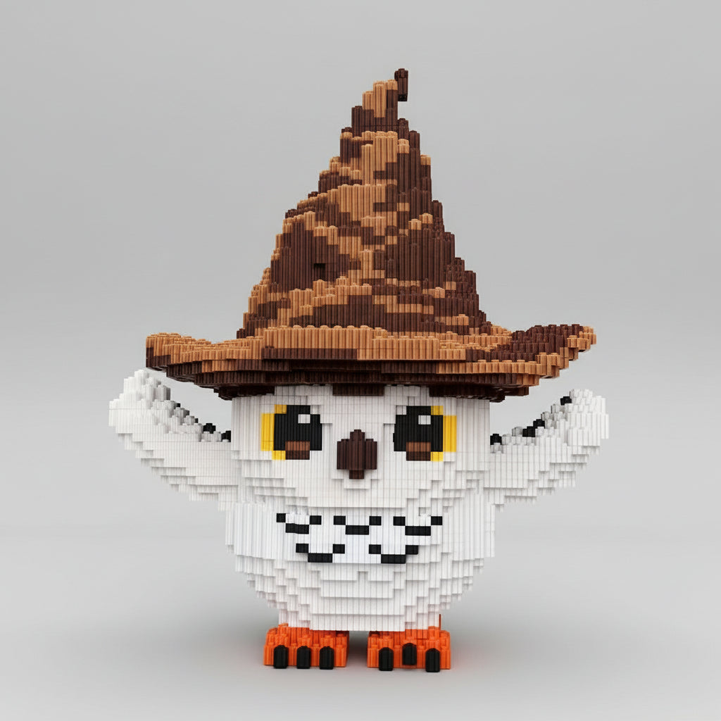 Eule mit Hut | Bausteine