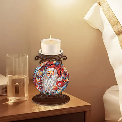 Weihnachtsmann | Kerzenhalter | Diamond Painting