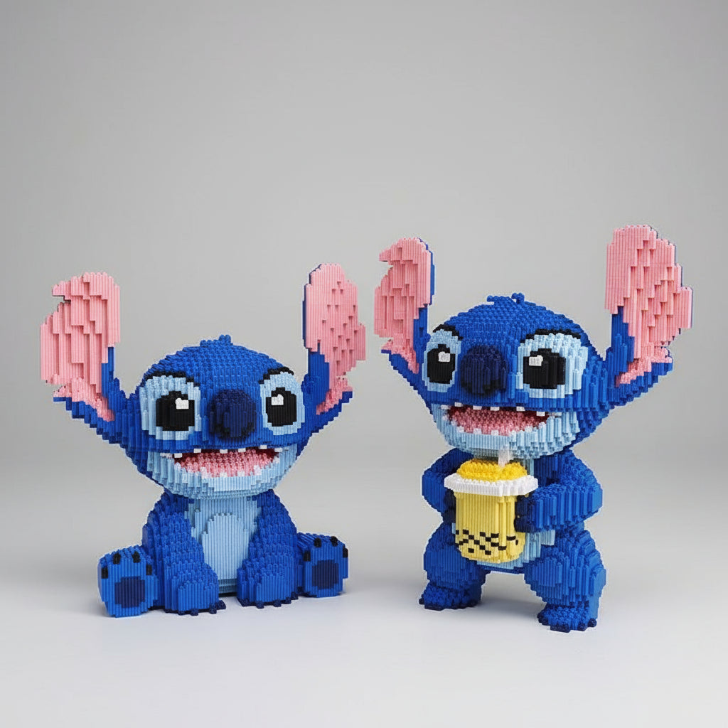 Sitzendes Blaues Wesen | Bausteine