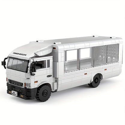 Weißer Container-LKW | Bausteine