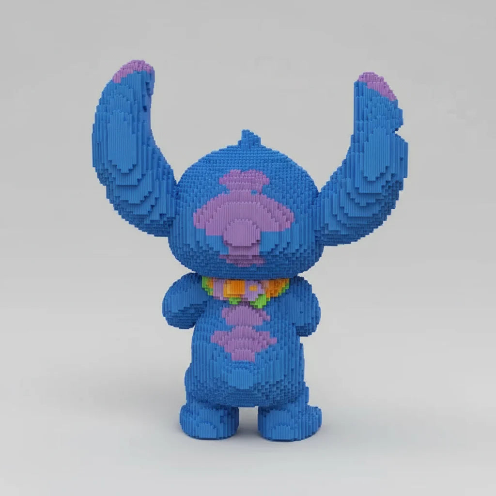 Mega Blaues Wesen mit Blumenkette | Bausteine